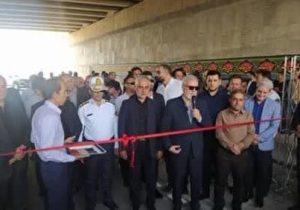 بهره برداری از زیرگذر و کنارگذر مولوی در جنوبی ترین نقطه شیراز