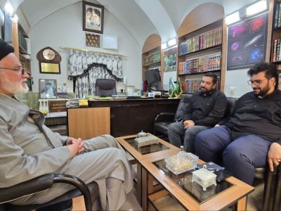 دیدار عضو شورای شهر شیراز با حجت‌الاسلام والمسلمین طاهری