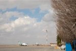 خسارت طوفان به فرودگاه بین المللی شهدای لامرد