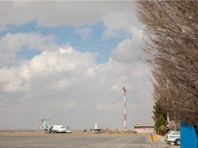 خسارت طوفان به فرودگاه بین المللی شهدای لامرد