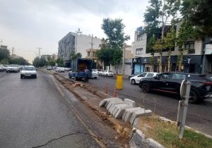 آغاز عملیات اجرایی تثبیت دورگرد قدوسی غربی با هدف ساماندهی ترافیکی و ارتقاء ایمنی معابر
