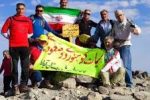 کوهنوردان آباده قله کمال سهند را فتح کردند