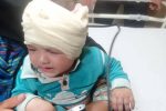 خارج کردن میله فلزی از سر نوزاد هشت ماهه در کازرون