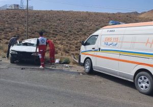 واژگونی خودرو در جاده بوانات-سیمکان با سه مصدوم