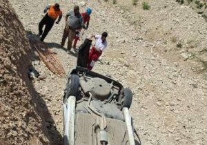 یک کشته در واژگونی خودرو در جاده دشت ارژن به شیراز