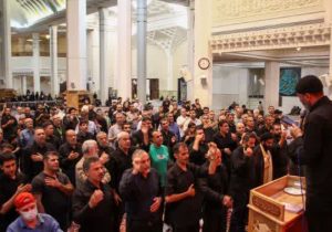 مراسم عزاداری سالروز رحلت نبی مکرم اسلام(ص) و شهادت امام حسن‌ مجتبی(ع)، در حرم مطهر