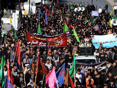 آغاز مراسم راهپیمایی جاماندگان اربعین در فارس