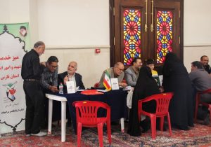 میز خدمت بنیاد شهید و امور ایثارگران استان فارس به مناسبت  هفته دفاع مقدس