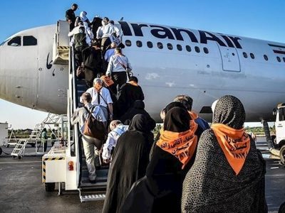 آغاز پرواز‌های حج عمره فارس با بدرقه نخستین کاروان