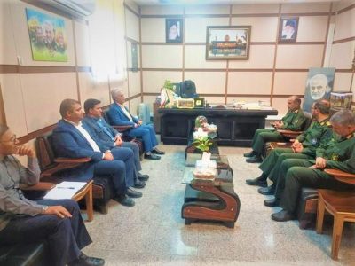 دیدار و گفتگوی صمیمانه مدیر کل استاندارد استان فارس با فرمانده سپاه فجر استان فارس