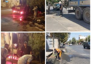 تداوم خدمات شهری برای ارتقای پاکیزگی معابر در منطقه یک شیراز