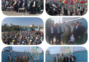 برگزاری پویش مهر سبز در شهر شیراز با حضور مسئولان استانی