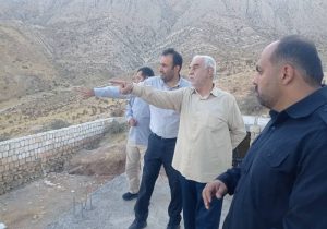 بازدید مدیر کل حفظ و نشر ارزش های دفاع مقدس و مقاومت استان فارس از طرح های شاخص بوستان کوهستانی دراک