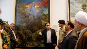 استاد روح الامین چهار پرده از دفاع مقدس استان فارس را به تصویر کشید