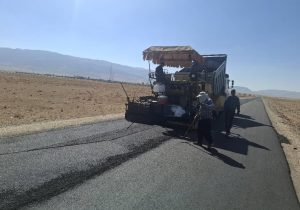 پایان آسفالت روستای مربوئیه با مشارکت بنیاد مسکن