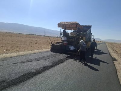 اجرای آسفالت معابر روستای بندوبست قیروکارزین