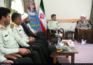 دیدار امام جمعه شیراز با فرماندهان و معاونان فراجا استان فارس