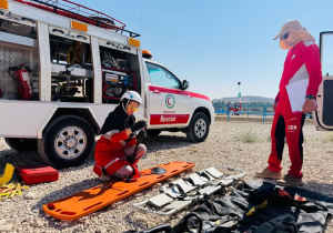 برگزاری مسابقات تخصصی امداد و نجات در قیر و کارزین