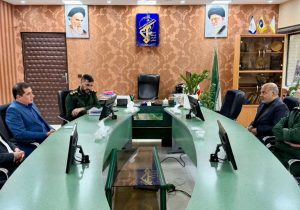 دیدار شهردار منطقه شش با فرمانده سپاه ناحیه ثارالله (ع)