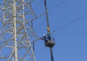 فاز نخست تعویض ۲۲۰ زنجیره مقره در خط ۱۳۲ کیلو ولت لامرد-علامرودشت فارس