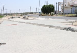 اجرای عملیات پیاده روسازی در روستای باغ لارستان