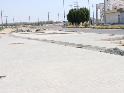 اجرای عملیات پیاده روسازی در روستای باغ لارستان