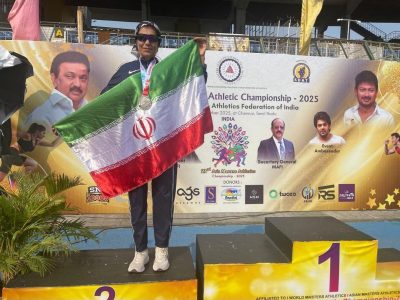نایب قهرمانی بانوی ۶۰ ساله ایرانی در مسابقات آسیایی پیاده روی