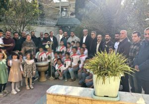 غلامرضا فرخی در کنار فرزندان عطر یاس نبوی، شبی از جنس مهر و انسانیت رقم زد