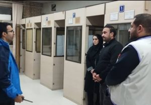 بازدید شبانه مدیران بحران از اورژانس اجتماعی شیراز در وضعیت قرمز هواشناسی