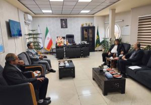 دیدار فرماندار شهرستان خفر با مدیرکل ثبت اسناد و املاک فارس