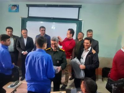 اتصال دبیرستان عشایری شهید بهشتی شیراز به شبکه فیبر نوری