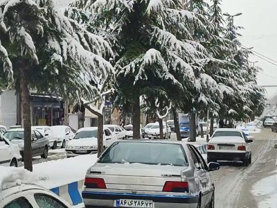 ترنم باران در شیراز و بارش برف در سپیدان و صدرا