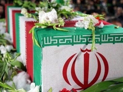 تشییع پیکر مطهر شهدای امنیت ، همزمان با راهپیمایی مردم شیراز