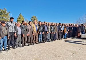 تشییع پیکر مادر شهید در کامفیروز شهرستان مرودشت