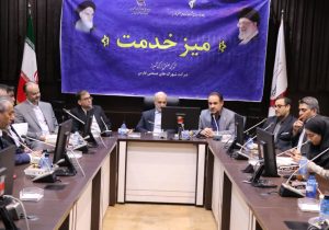 برگزاری میز خدمت شهرک صنعتی بزرگ شیراز با حضور مدیر کل بازرسی وزارت صمت