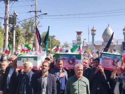 حضور رئیس سازمان امور عشایر ایران در مراسم تشییع و خاکسپاری شهدای گرانقدر و معزز عشایری در فارس