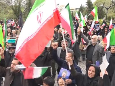 حضور مردم شیراز برای خنثی سازی توطئه احتمالی عناصر دشمن صهیونی- آمریکایی