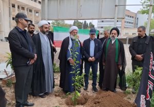 غرس نهال به یاد شهدا در ستاد فرماندهی انتظامی استان فارس
