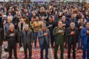 مراسم سوگواری اربعین رهبر شهید انقلاب اسلامی، در سومین حرم اهل‌بیت (ع)