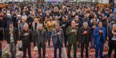 مراسم سوگواری اربعین رهبر شهید انقلاب اسلامی، در سومین حرم اهل‌بیت (ع)